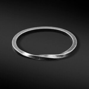 Kentious Never Give Up Metal Bracelet Silver